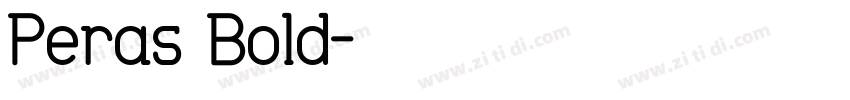 Peras Bold字体转换